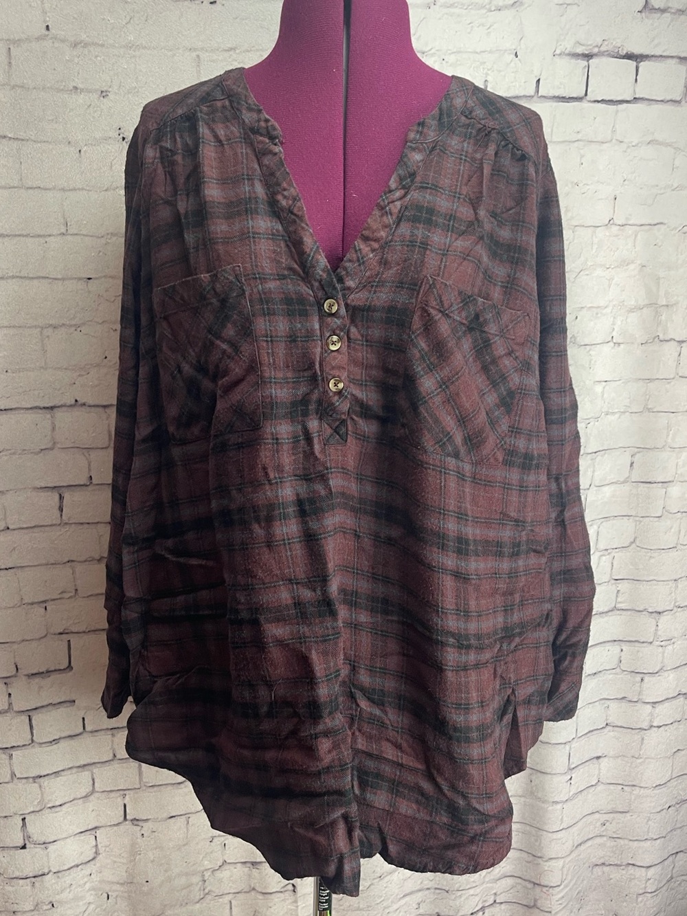 Torrid size 3 Harper long sleeves flannel shirt